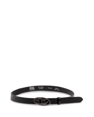 DIESEL Slim Oval Buckle Belt - White