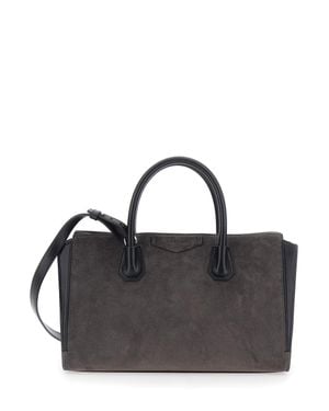 Givenchy 'Catchall Antigona Small' Handbag With Logo Lettering On The Front - Black