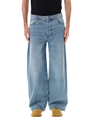 Ami Paris Baggy Fit Jeans - Blue