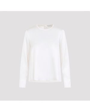 Peserico Ghiaccio Silk Blouse - White