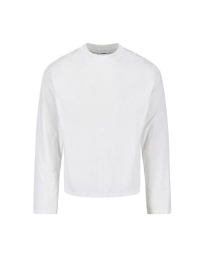 PUMA Long Sleeve Crew Neck T-Shirt - White