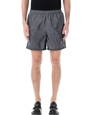 Prada Re-Nylon Swim Trunks - Blue