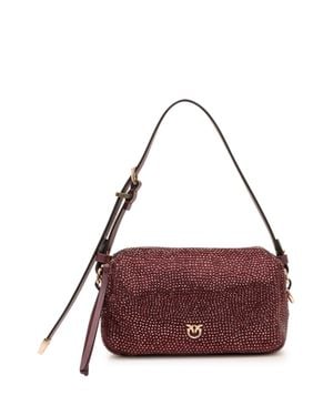 Pinko Trittico Crossbody Bag With Micro Appliqués - Purple