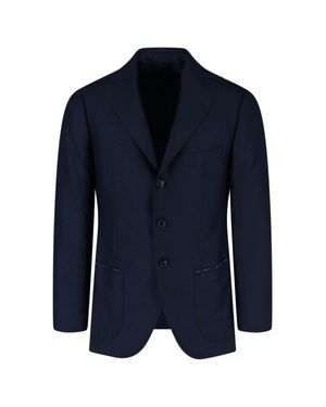 Cesare Attolini Single-Breasted Blazer - Blue
