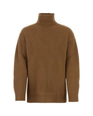Jil Sander Biscuit Wool Sweater - Brown