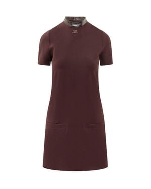 Courreges A-Line Mini Dress - Purple