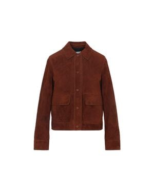 Yves Salomon Jacket - Brown