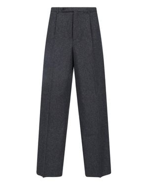 Jil Sander Wide-Leg Wool Pants - Blue