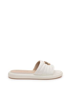 Pinko Comfortable Sandals With Logo Detail - White