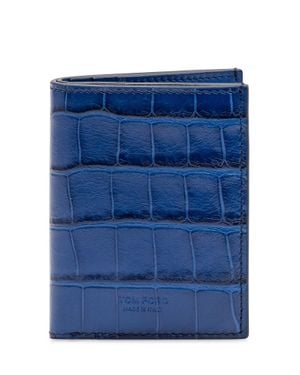 Tom Ford Folding Card Holder - Blue