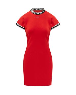 Versace Knit Athletic Dress - Red