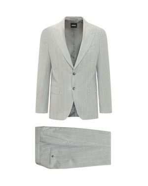 BOSS Elegant Suit Set With Jacket And Pants - Gray