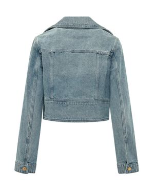 MICHAEL Michael Kors Mini Button-Up Jacket With Pockets - Blue