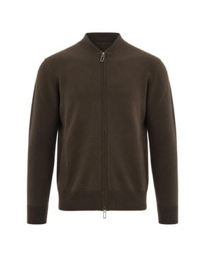 Paolo Pecora Zip-Up Bomber Jacket - Green