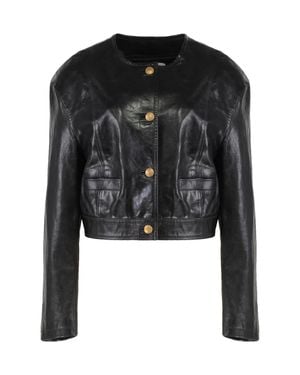 Halfboy Leather Jacket - Black