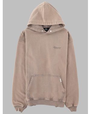 Represent Sweatshirt With Logo Cotton Sweatshirts - Natural