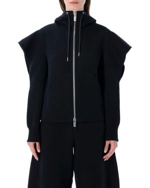 Sacai Layered Cotton Minidress - Blue