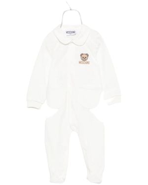 Moschino Boys' Cotton Dress - White
