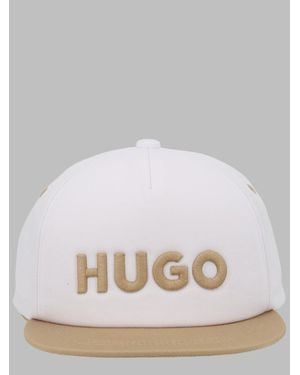 HUGO Hat Cotton Blend Polyester - White