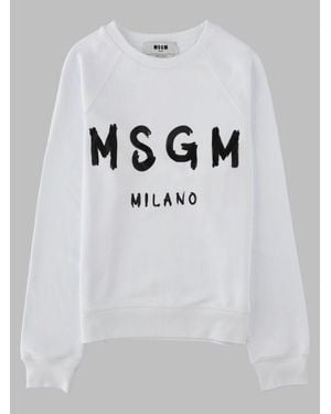 MSGM Cotton Sweatshirt - Gray