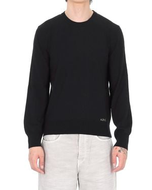 A.P.C. A. P.C. Classic Pullover Sweater For - Black