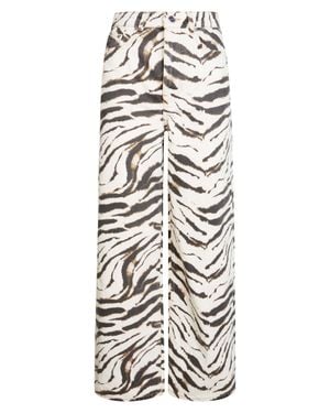 Ganni Printed Denim Lari Jeans - White