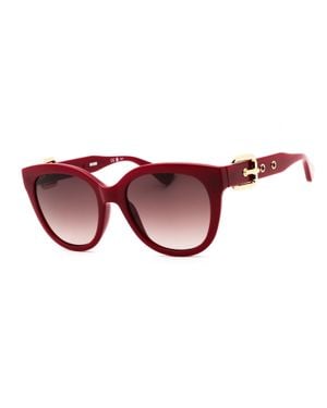 Moschino Round Frame Fashion Sunglasses For - Red
