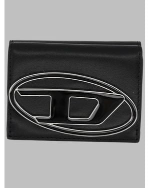 DIESEL Leather Wallet Mini - Black