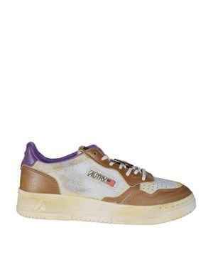 Autry Vintage Low-Top Sneakers For - Brown