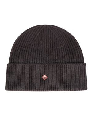CASABLANCA Classic Wool Beanie For - Black