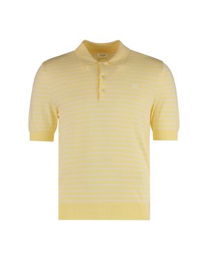 Celine Short-Sleeve Cotton Polo Shirts - Yellow