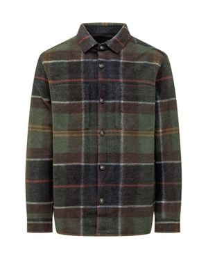 Barbour Woodlane Tail Brush Overshirt - Black