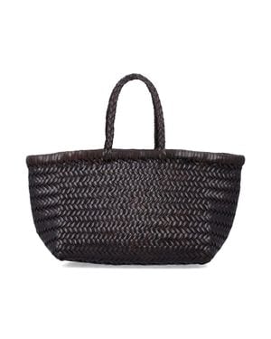Dragon Diffusion Buff Leather Tote Bag For - Black