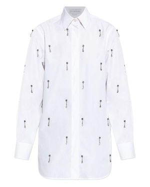 Stella McCartney Shirt With Shimmering Appliqués - White