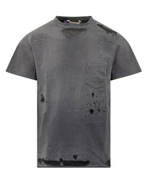 GALLERY DEPT. Distressed Pocket T-Shirt - Gray
