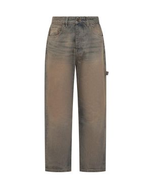 Barrow Vintage-Inspired Denim Jeans - Gray