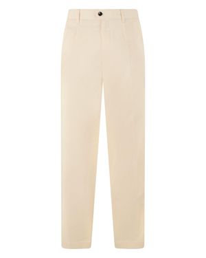 Slowear Chino Pants With Straight Leg - White