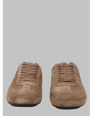 BOSS Leather Sneakers - Brown