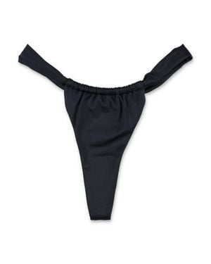 Let's Swim Ruched Bikini Bottom - Black