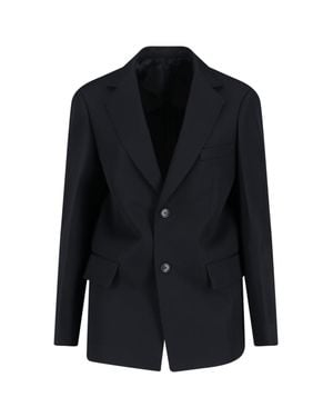 Phoebe Philo 100% Wool Tailored Jacket - Black