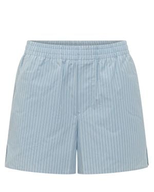 Ami Paris Stylish Striped Shorts - Blue
