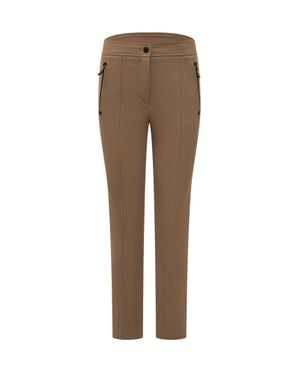 Moncler Slim Flat Front Pants - Brown