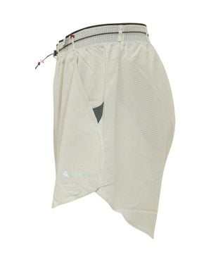 Klättermusen Technical Mini Shorts With Drawstring Waist - White