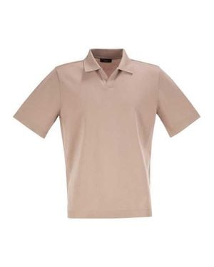Herno Cotton Polo Shirt - Pink