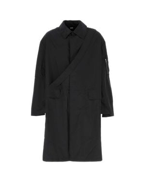 Random Identities Polyester Coat - Black
