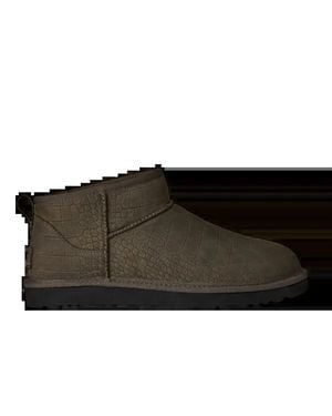 UGG Classic Ultra Mini Embossed Boots - Black