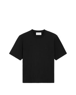 Ami Paris Mini Of Coeur Embossed T-Shirt - Black