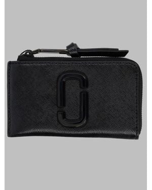 Marc Jacobs Mini Leather Wallet With Polyurethane Coating - Black
