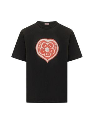 KENZO Classic Wild Tiger Graphic Tee For - Black