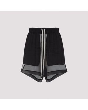 Rick Owens Silk Shorts - Black